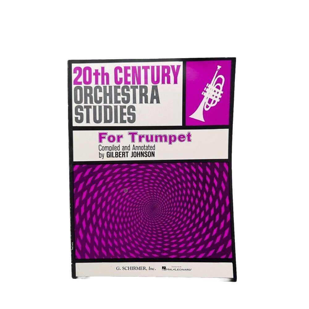 20th Century Orchestra Studies Trumpet Brass Gilbert Johnson Book Music Schirmer